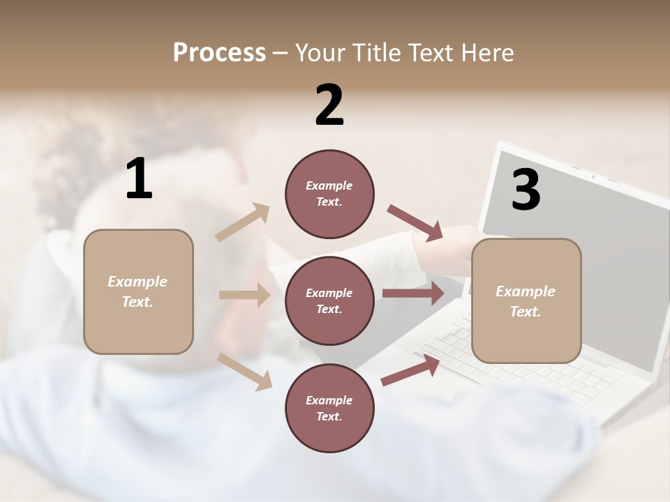 A Woman Pointing At A Laptop Computer Screen PowerPoint Template