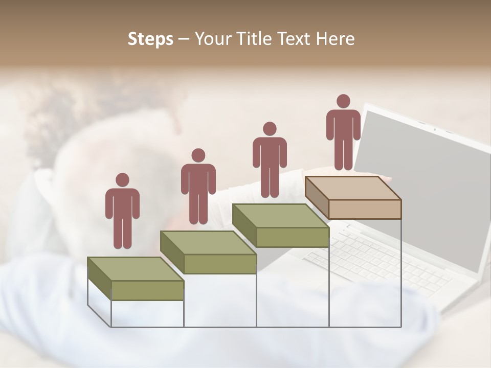 A Woman Pointing At A Laptop Computer Screen PowerPoint Template