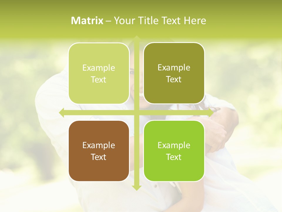 A Man And A Woman Hugging Each Other PowerPoint Template