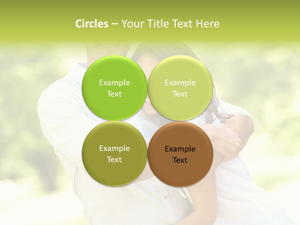 A Man And A Woman Hugging Each Other PowerPoint Template