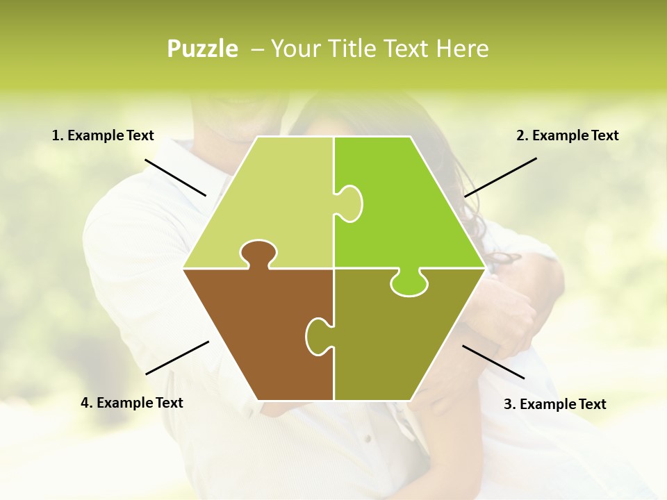 A Man And A Woman Hugging Each Other PowerPoint Template