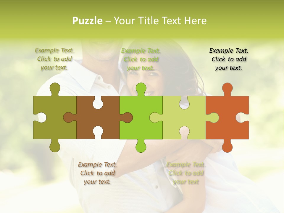 A Man And A Woman Hugging Each Other PowerPoint Template
