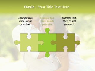 A Man And A Woman Hugging Each Other PowerPoint Template