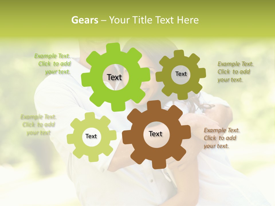 A Man And A Woman Hugging Each Other PowerPoint Template