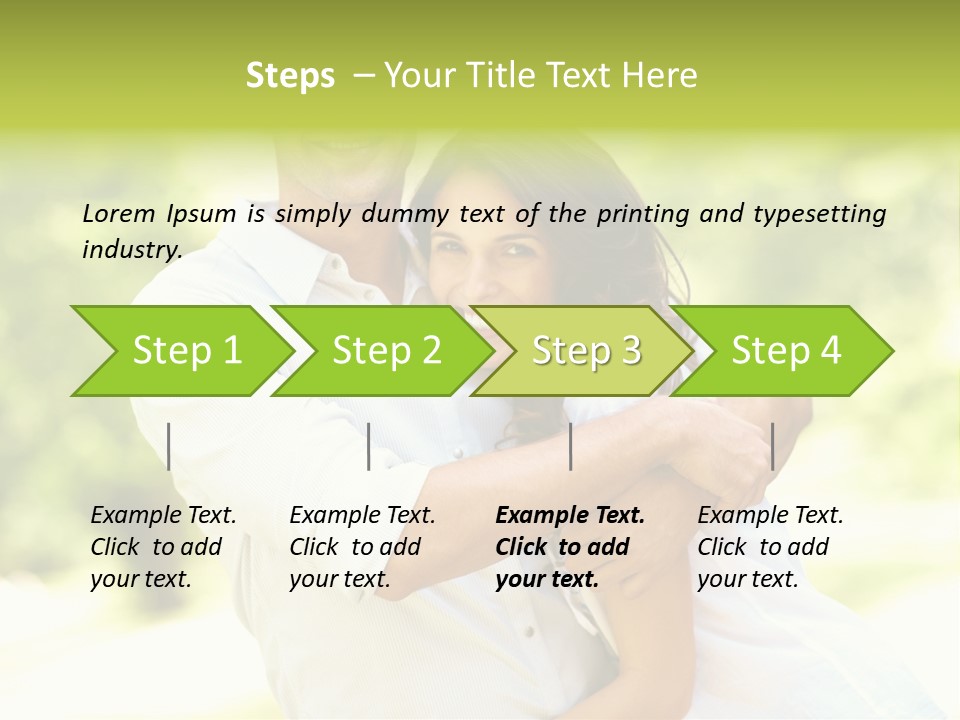 A Man And A Woman Hugging Each Other PowerPoint Template