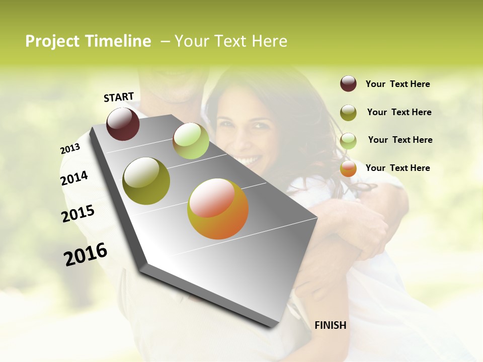 A Man And A Woman Hugging Each Other PowerPoint Template