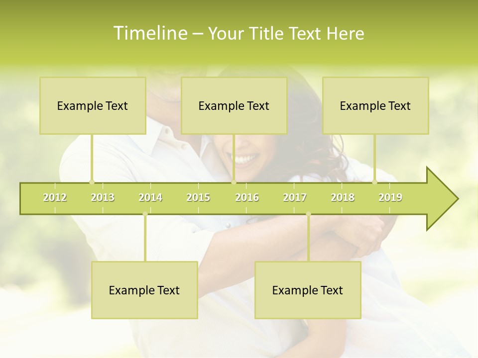 A Man And A Woman Hugging Each Other PowerPoint Template