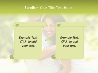 A Man And A Woman Hugging Each Other PowerPoint Template
