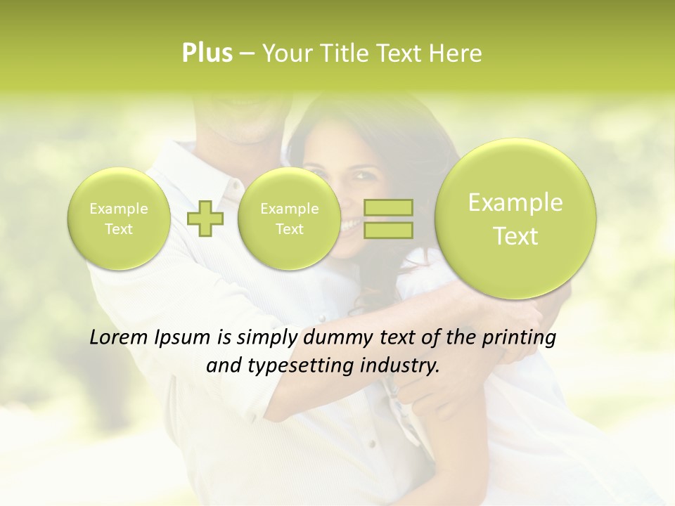 A Man And A Woman Hugging Each Other PowerPoint Template