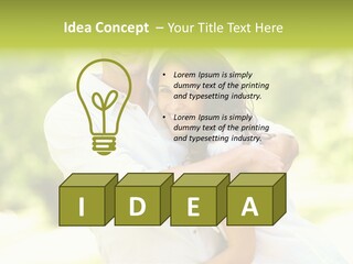 A Man And A Woman Hugging Each Other PowerPoint Template