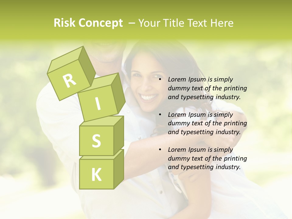 A Man And A Woman Hugging Each Other PowerPoint Template