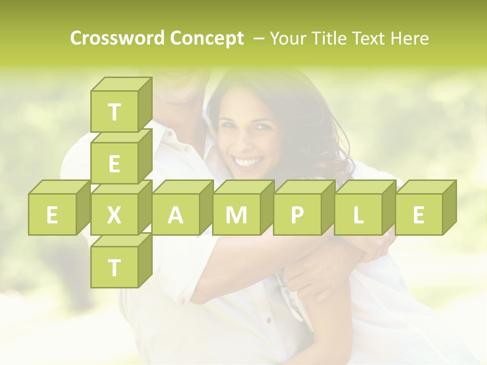 A Man And A Woman Hugging Each Other PowerPoint Template