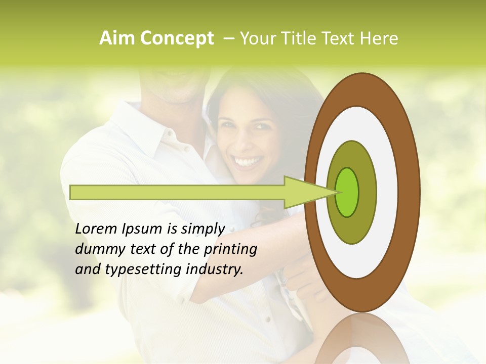 A Man And A Woman Hugging Each Other PowerPoint Template