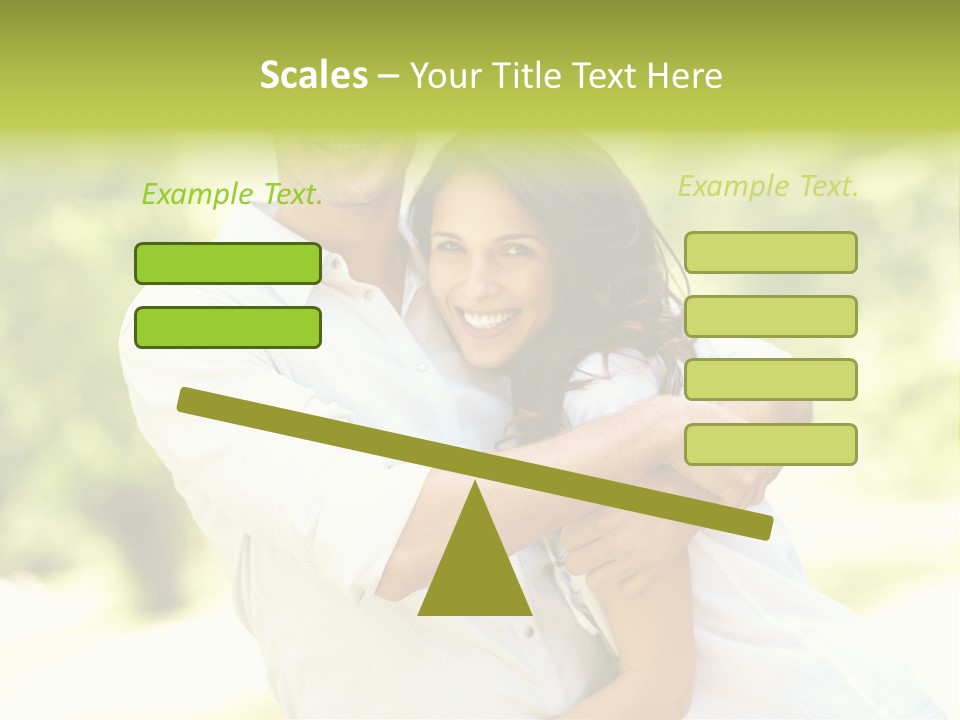 A Man And A Woman Hugging Each Other PowerPoint Template