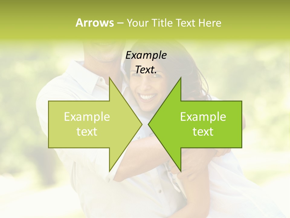 A Man And A Woman Hugging Each Other PowerPoint Template