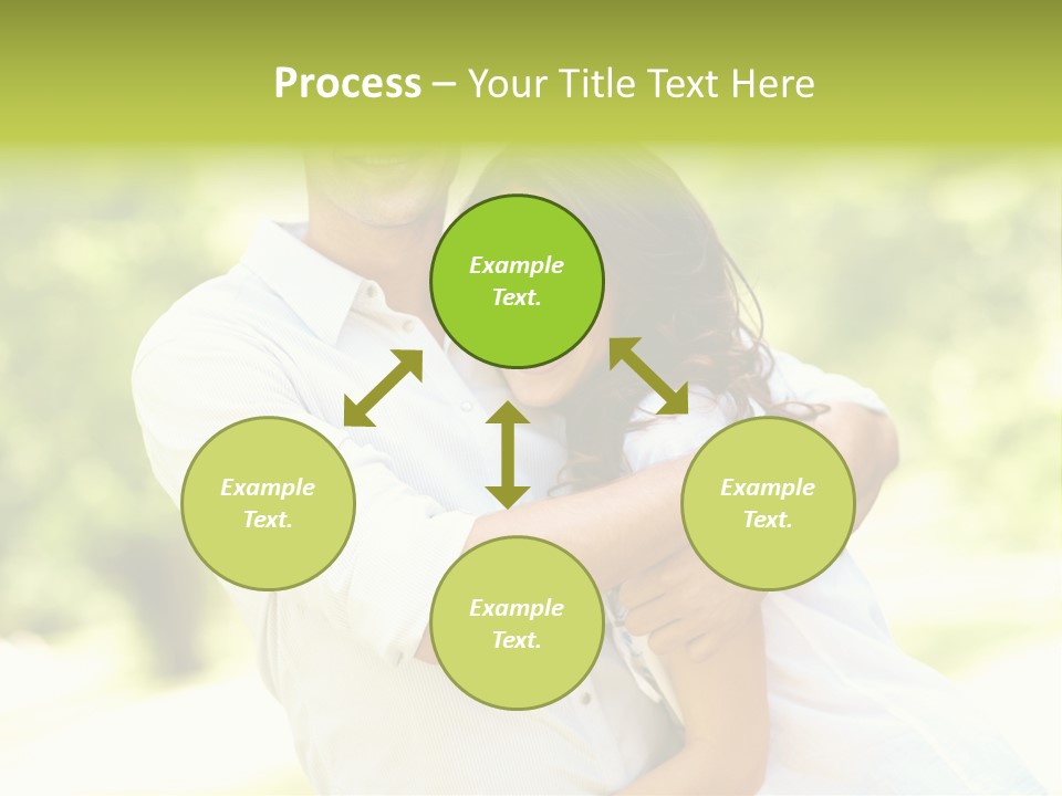 A Man And A Woman Hugging Each Other PowerPoint Template