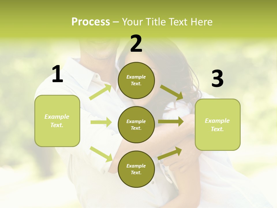 A Man And A Woman Hugging Each Other PowerPoint Template