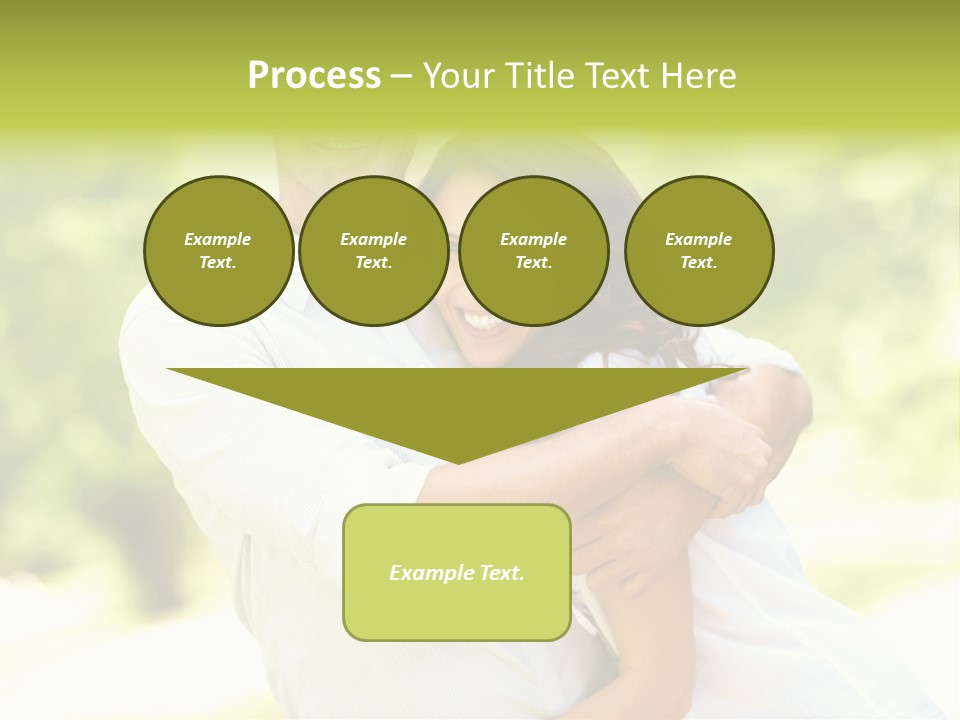 A Man And A Woman Hugging Each Other PowerPoint Template