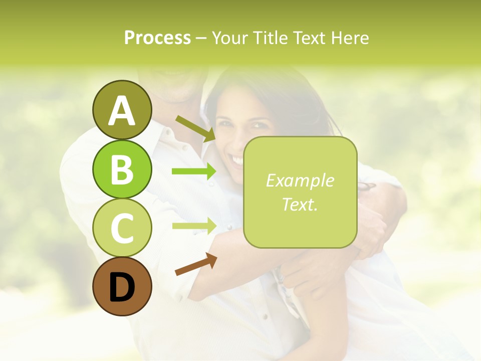 A Man And A Woman Hugging Each Other PowerPoint Template