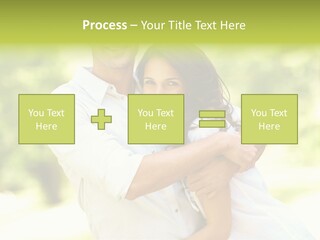 A Man And A Woman Hugging Each Other PowerPoint Template