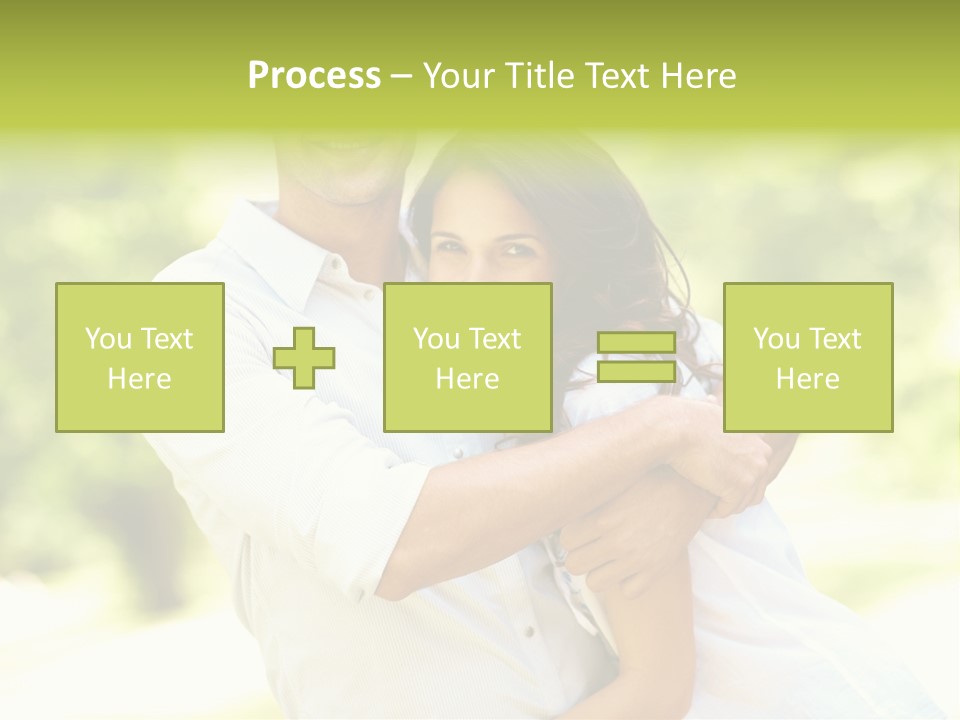 A Man And A Woman Hugging Each Other PowerPoint Template
