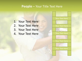 A Man And A Woman Hugging Each Other PowerPoint Template