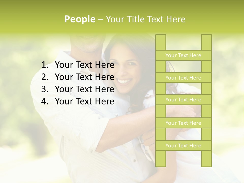 A Man And A Woman Hugging Each Other PowerPoint Template