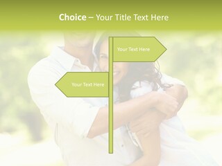 A Man And A Woman Hugging Each Other PowerPoint Template