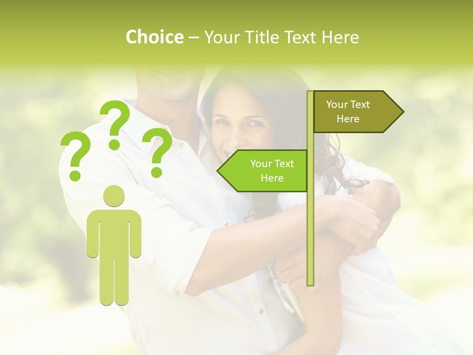 A Man And A Woman Hugging Each Other PowerPoint Template