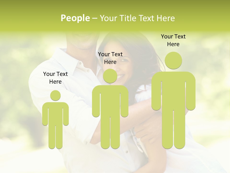 A Man And A Woman Hugging Each Other PowerPoint Template
