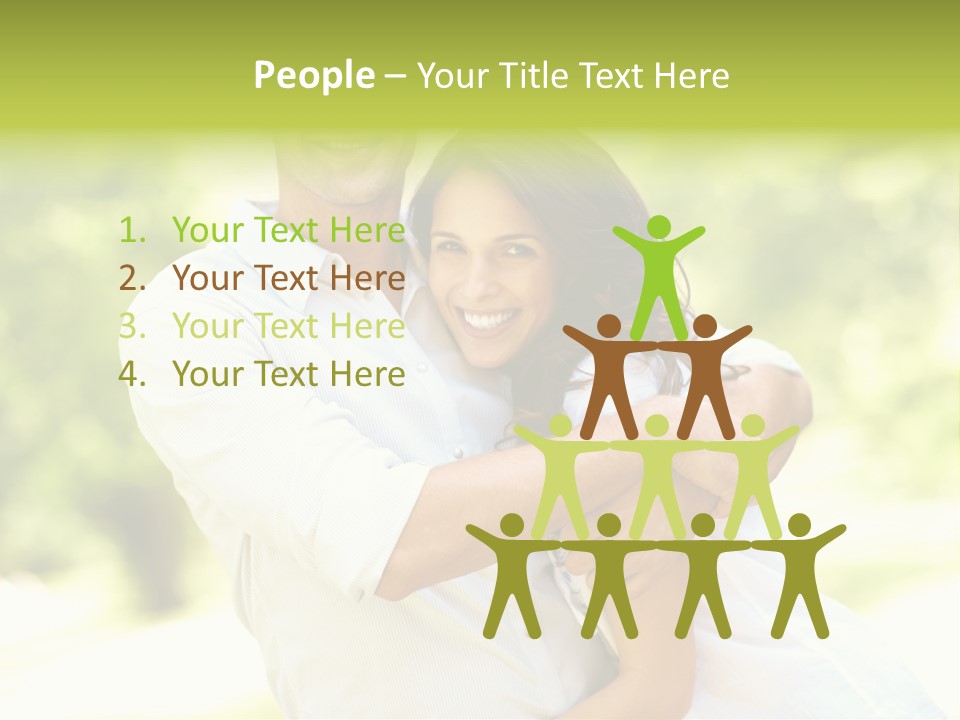 A Man And A Woman Hugging Each Other PowerPoint Template