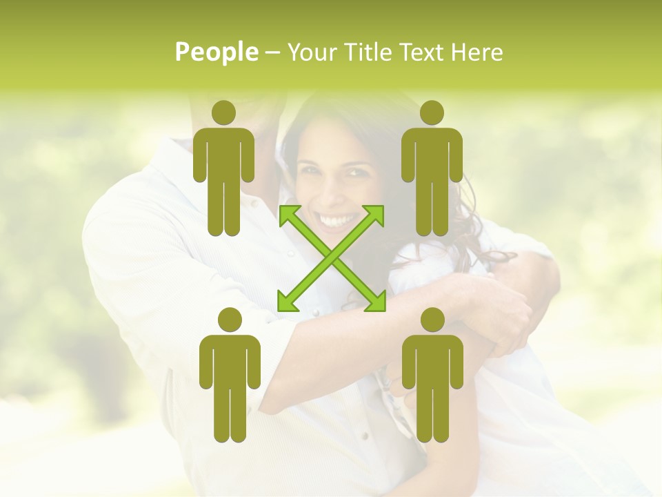 A Man And A Woman Hugging Each Other PowerPoint Template