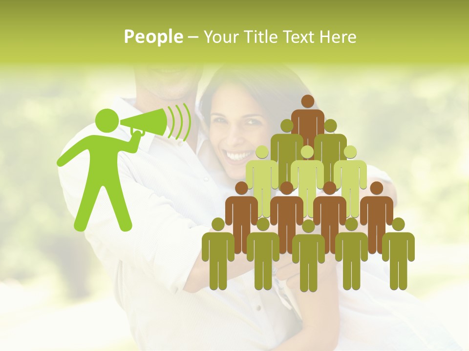 A Man And A Woman Hugging Each Other PowerPoint Template
