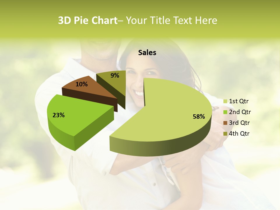 A Man And A Woman Hugging Each Other PowerPoint Template