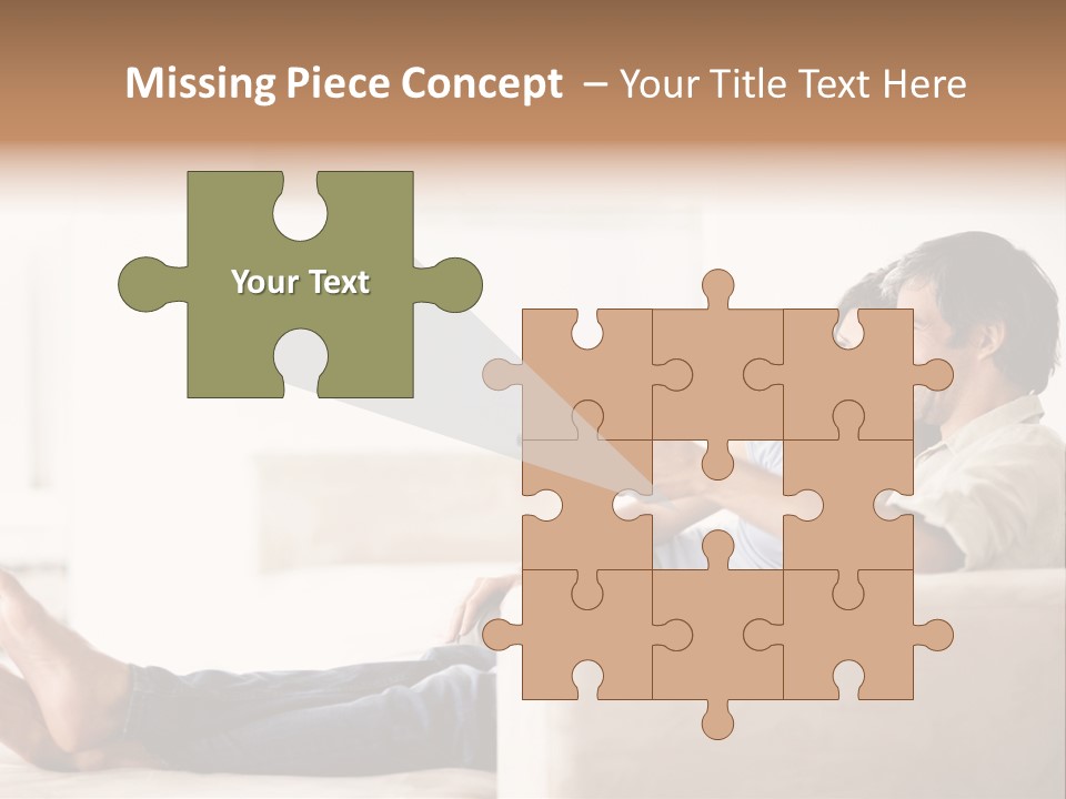 A Man And Woman Sitting On A Couch With A Remote Control PowerPoint Template