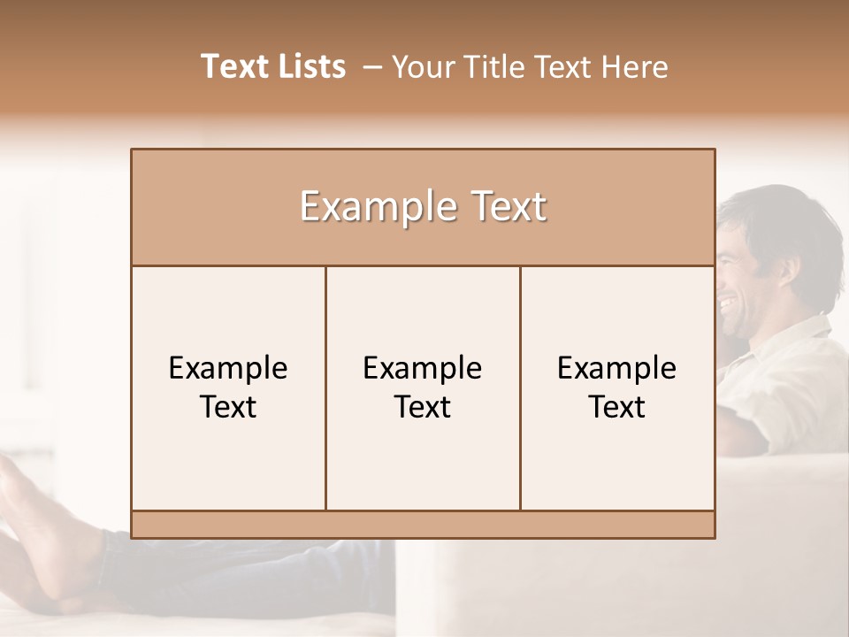 A Man And Woman Sitting On A Couch With A Remote Control PowerPoint Template