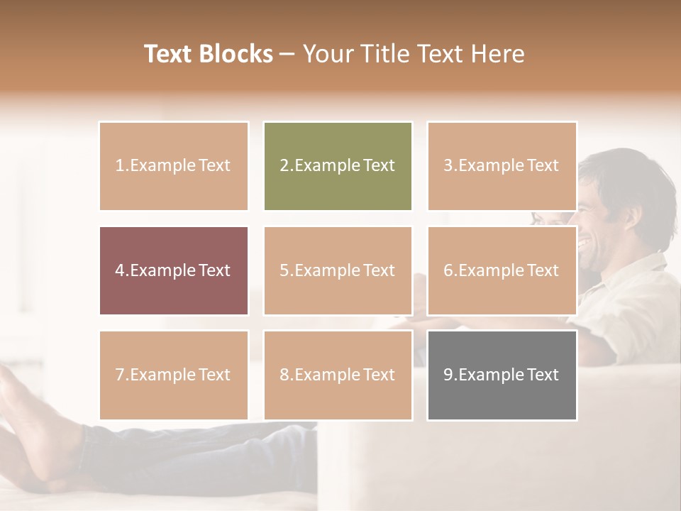 A Man And Woman Sitting On A Couch With A Remote Control PowerPoint Template