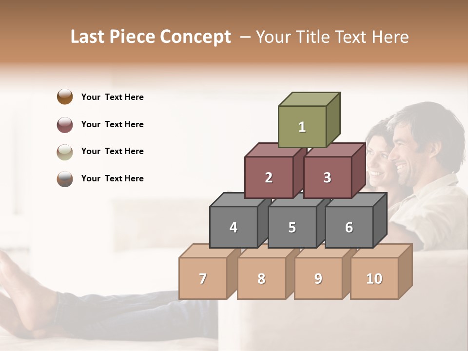 A Man And Woman Sitting On A Couch With A Remote Control PowerPoint Template