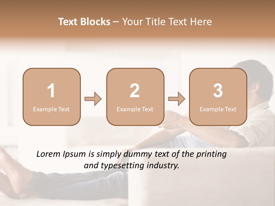 A Man And Woman Sitting On A Couch With A Remote Control PowerPoint Template