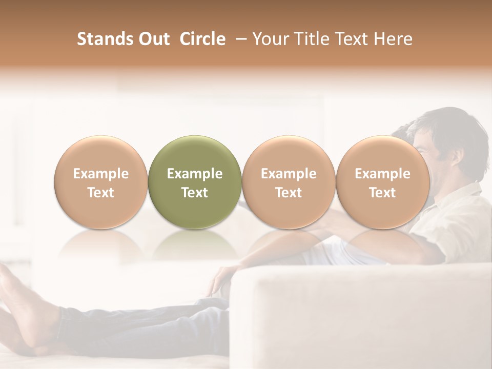 A Man And Woman Sitting On A Couch With A Remote Control PowerPoint Template