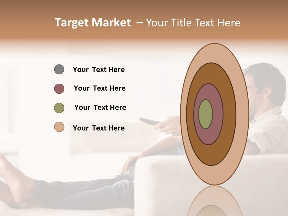 A Man And Woman Sitting On A Couch With A Remote Control PowerPoint Template