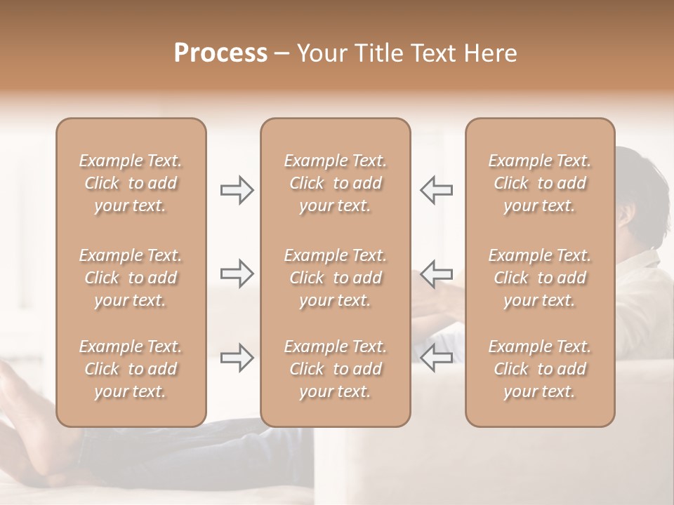A Man And Woman Sitting On A Couch With A Remote Control PowerPoint Template
