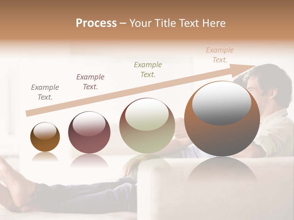 A Man And Woman Sitting On A Couch With A Remote Control PowerPoint Template