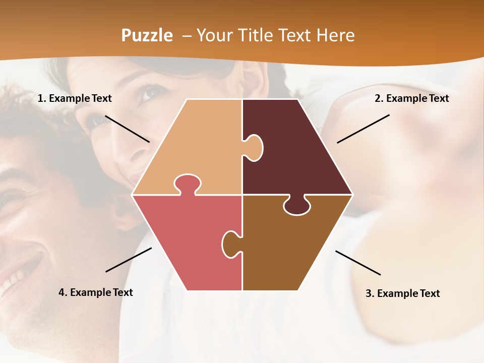 A Man And Woman Laying On Top Of Each Other PowerPoint Template