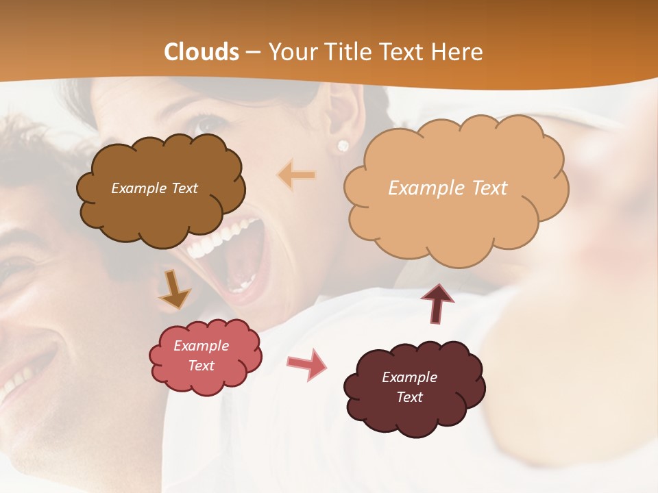A Man And Woman Laying On Top Of Each Other PowerPoint Template