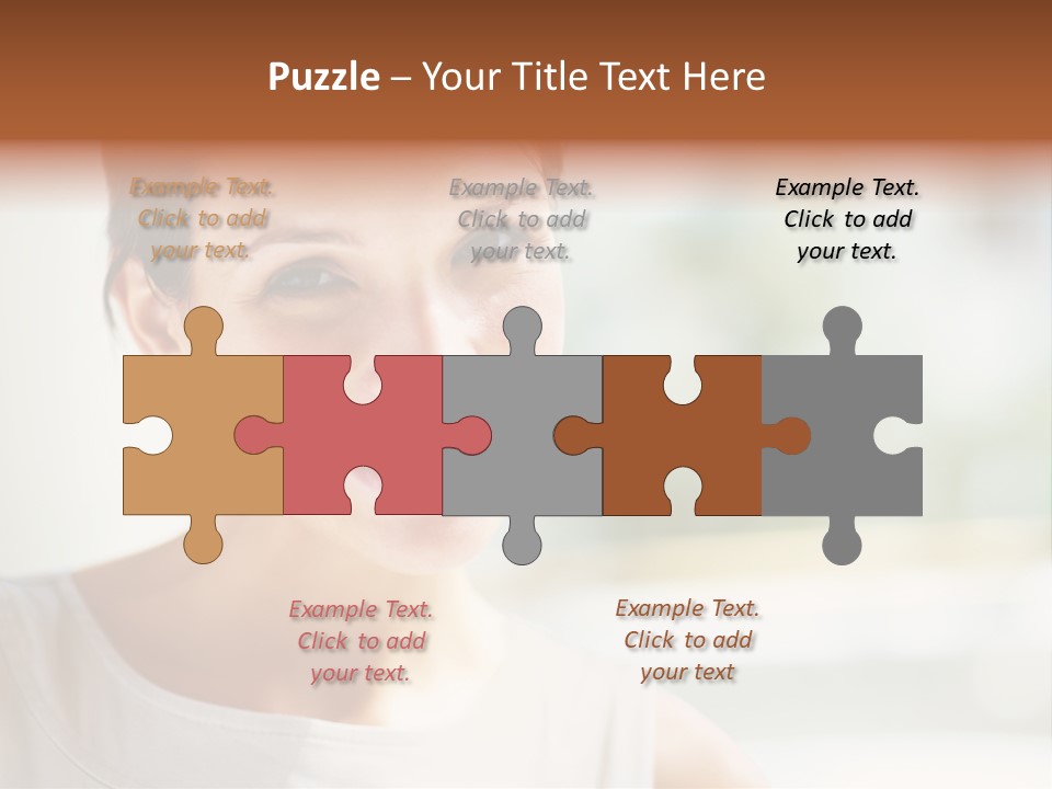 A Woman Smiling With A White Smile On Her Face PowerPoint Template