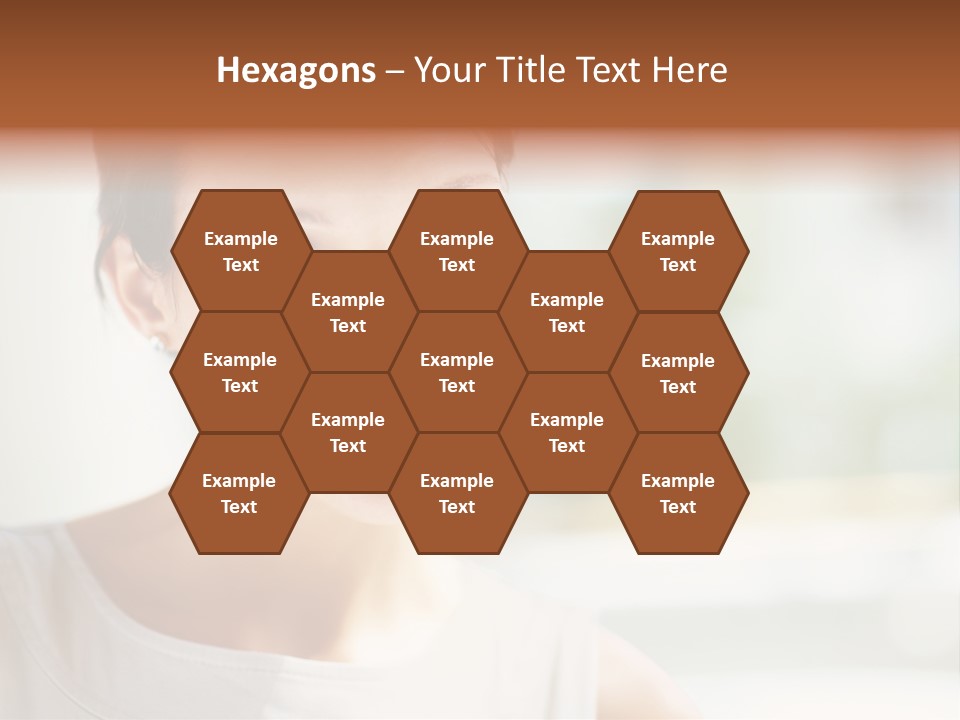 A Woman Smiling With A White Smile On Her Face PowerPoint Template