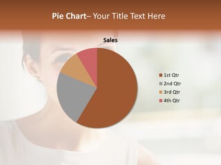 A Woman Smiling With A White Smile On Her Face PowerPoint Template