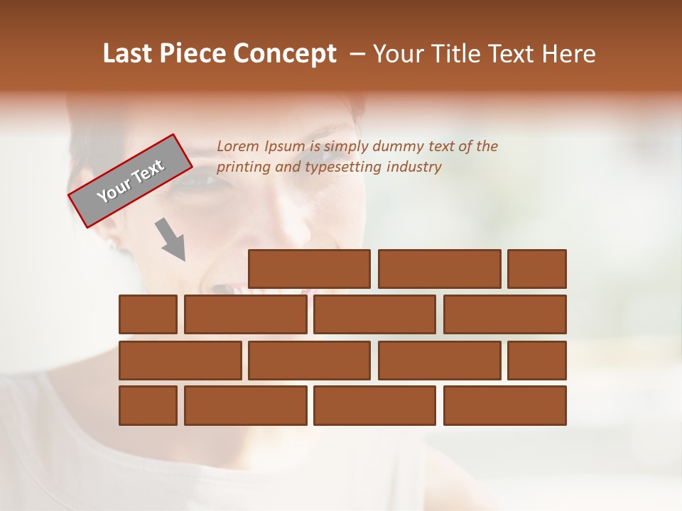 A Woman Smiling With A White Smile On Her Face PowerPoint Template