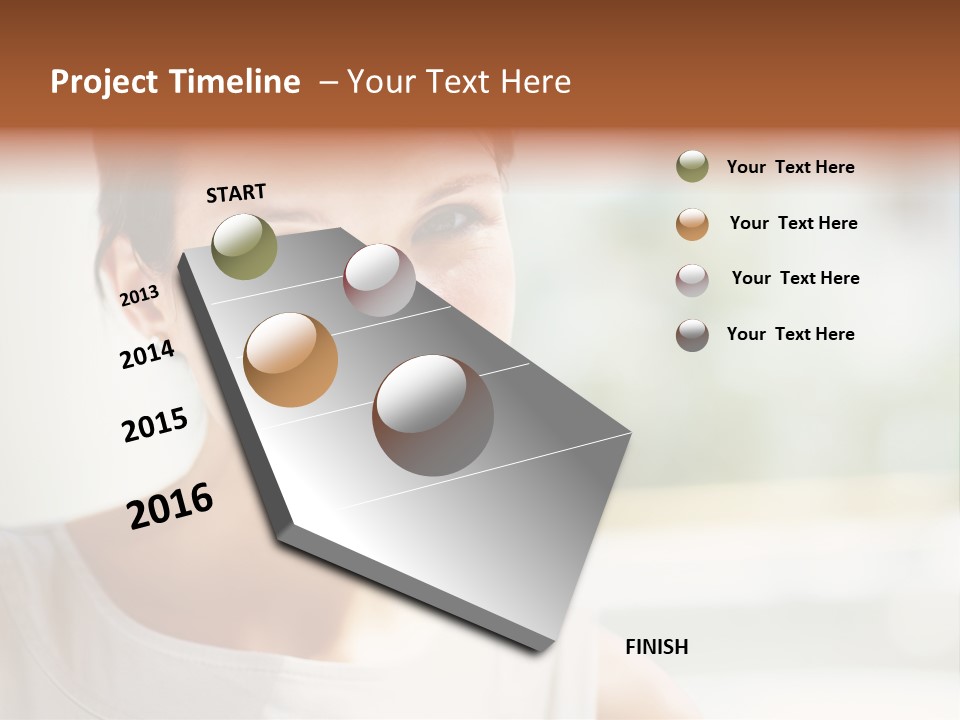 A Woman Smiling With A White Smile On Her Face PowerPoint Template